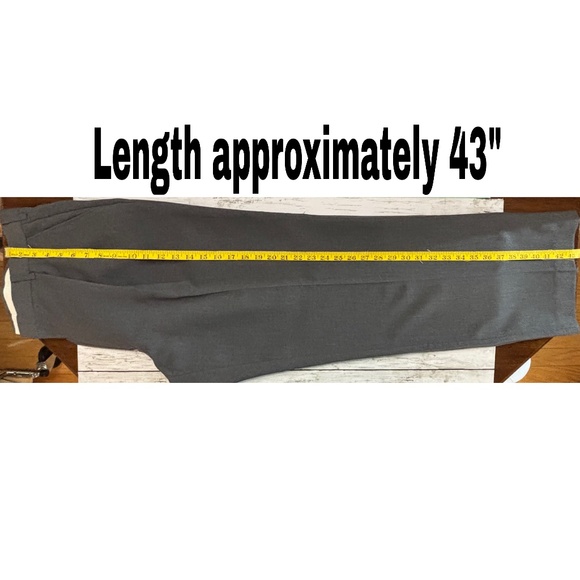 Towncraft Men’s Gray Double Pleated Trousers (Size 36) - Picture 9 of 9